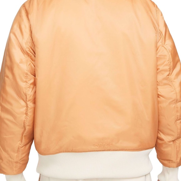 Nike Sportswear Reversible Bomber Jacket DD6055-219 (Pearl White/Light Cognac) - Picture 7 of 7